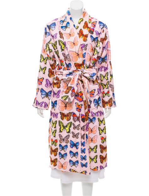 butterfly robe versace|Versace Long SS'95 Butterfly Printed Robe .